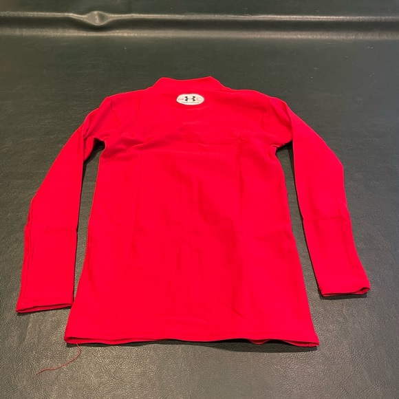 🔴UNDER ARMOUR ColdGear Shirt (YL, Red) - Picture 2 of 4